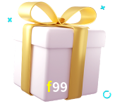 Receba seus bônus de boas-vindas no f99